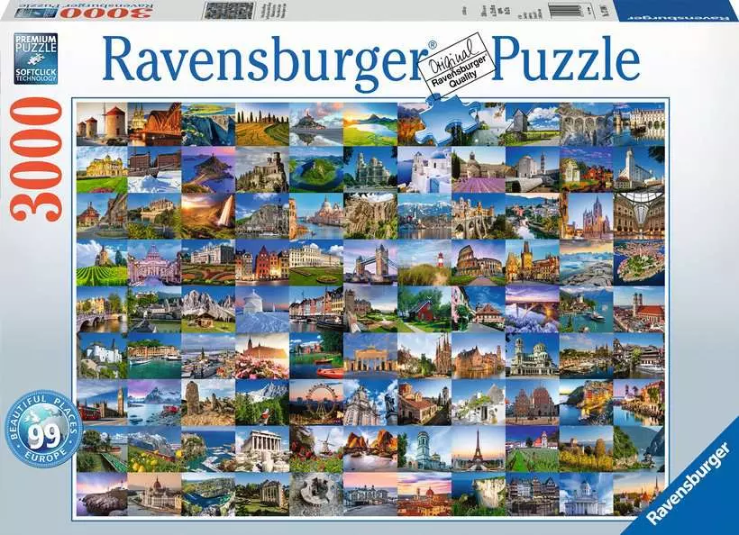Ravensburger - 99 Beautiful Places of Europe 3000pc Jigsaw Puzzle