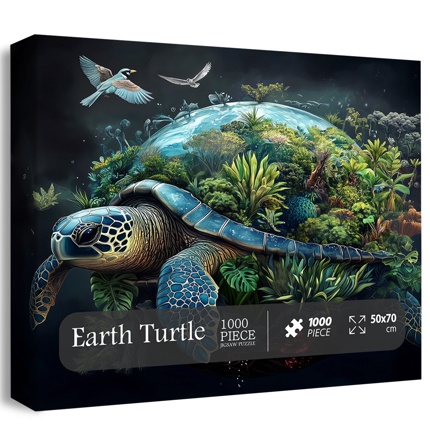 Earth Turtle Jigsaw Puzzle 1000pc by BBoldin