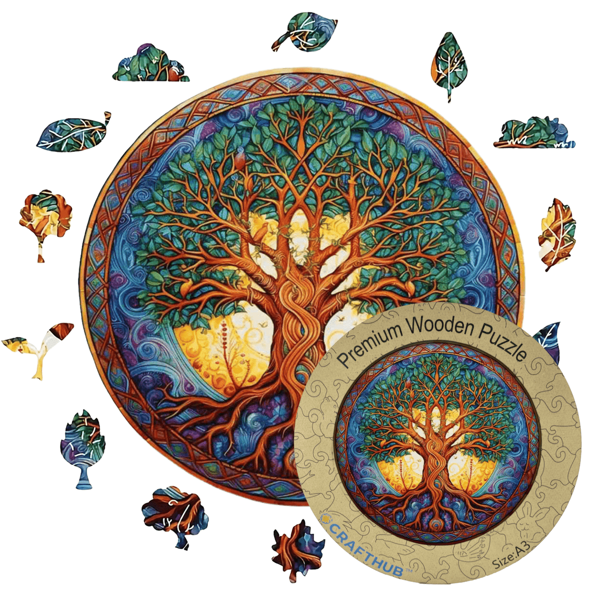 Craft Hub Wooden Jigsaw Puzzles