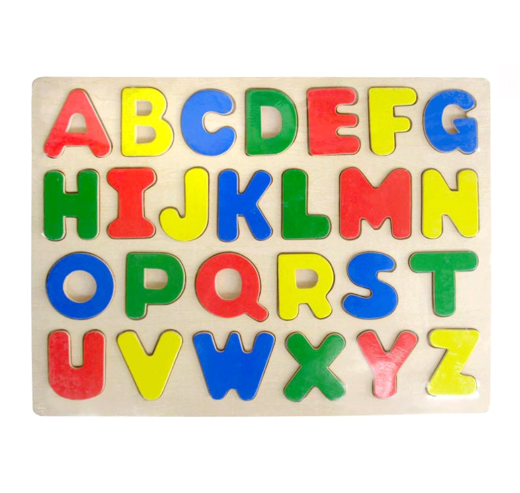 Wooden Upper Case Alphabet puzzle by Fun Factory