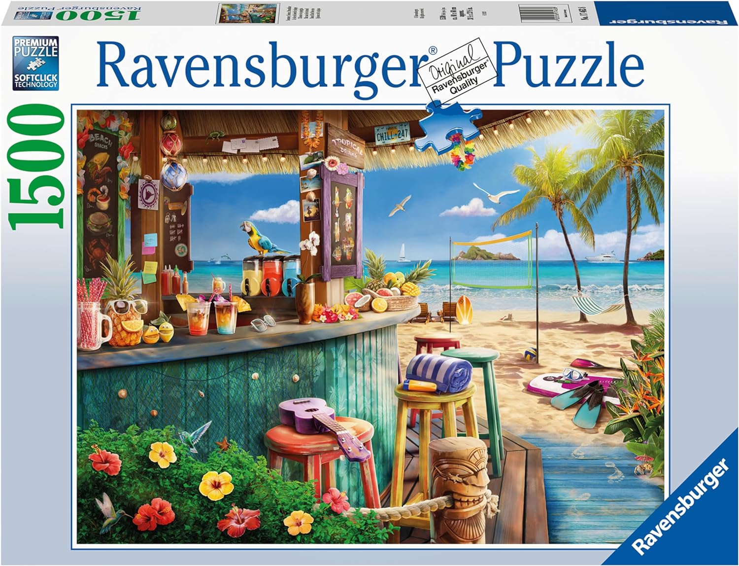 Beach Bar Breezers 1500pc Jigsaw puzzle by Ravensburger