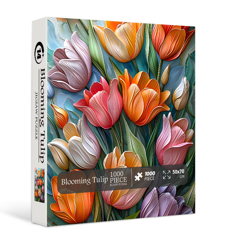 Blooming Tulips Jigsaw Puzzle 1000pc by Bboldin