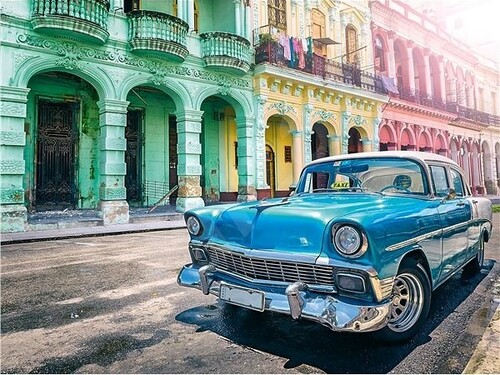 Cars of Cuba 1500pc Jigsaw puzzle by Ravensburger