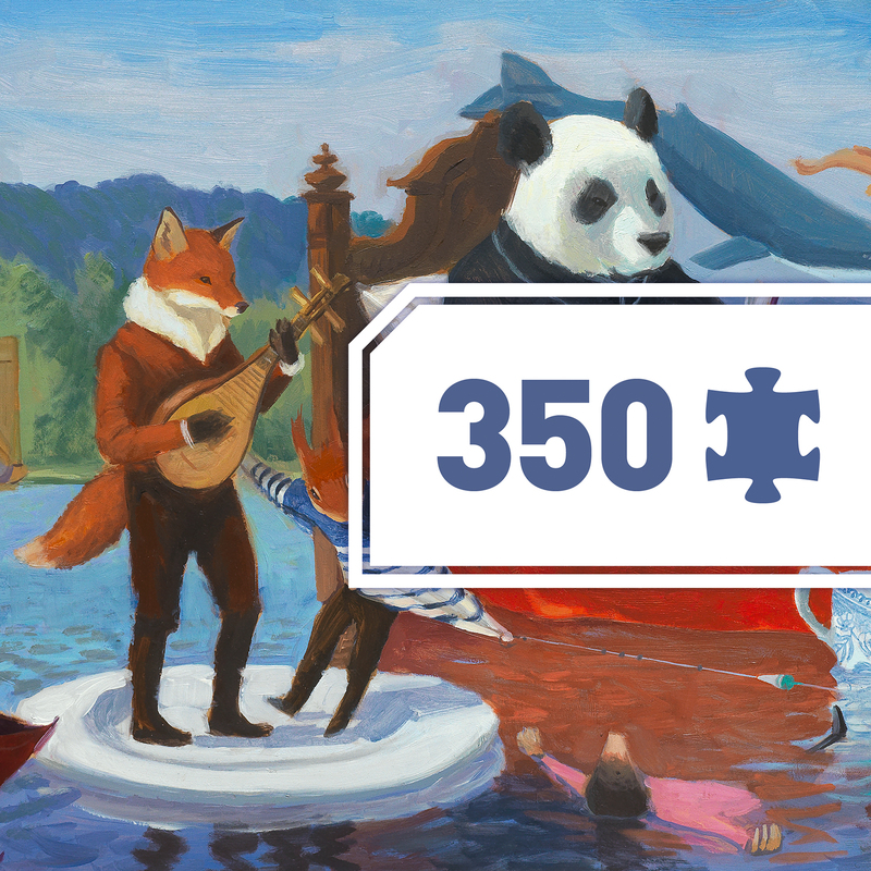 Summer Lake 350pc Gallery Jigsaw Puzzle by Djeco