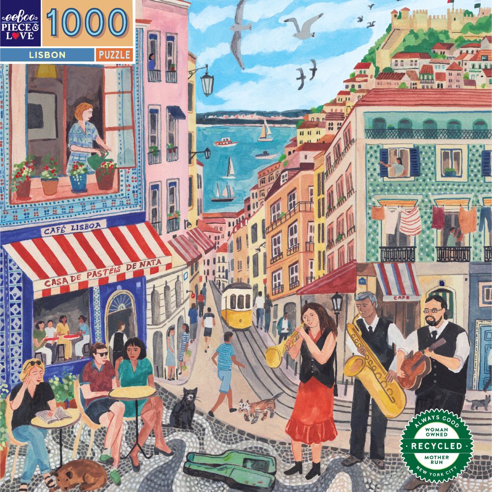 Lisbon 1000 Piece Jigsaw Puzzle by eeBoo