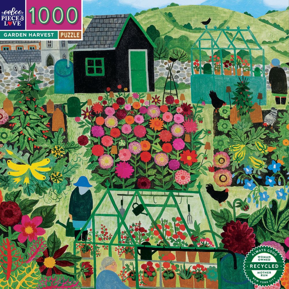 Garden Harvest  1000 Piece Jigsaw Puzzle by eeBoo Vanessa Bowman