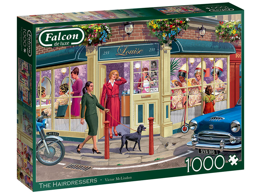 The Hairdressers ~ Falcon De Luxe Jumbo 1000pc Jigsaw Puzzles