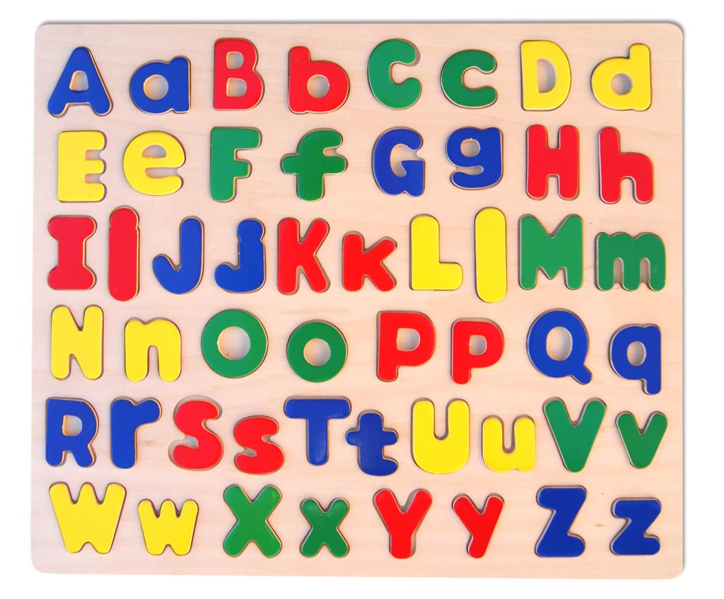 Wooden Upper Case & Lower Case Large Alphabet puzzle by Fun Factory