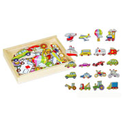 Wooden Magnetic Transport set by Viga Toys