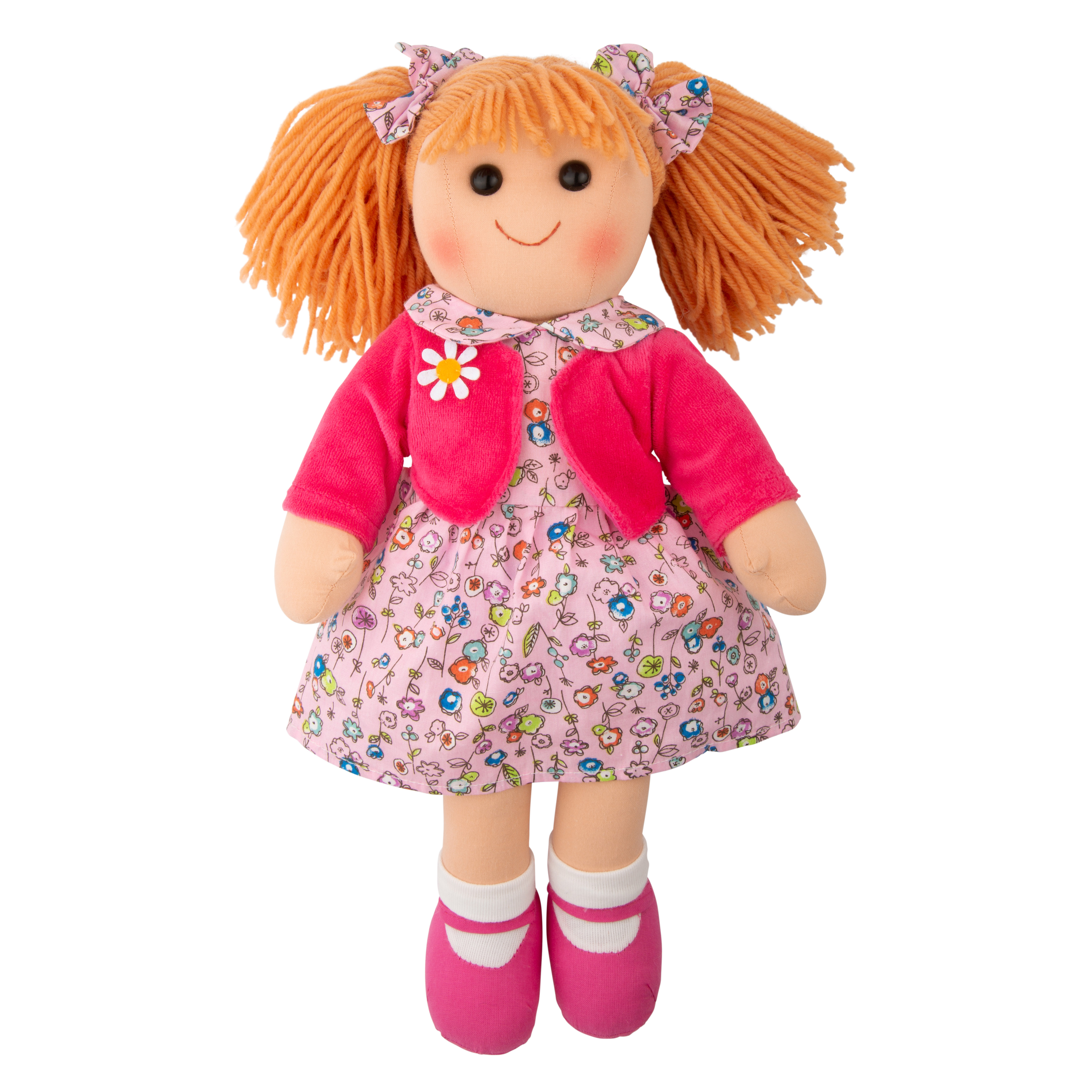 Doll ~ Meghan with Floral Dress and Pink Jacket~ Hopscotch Collectibles
