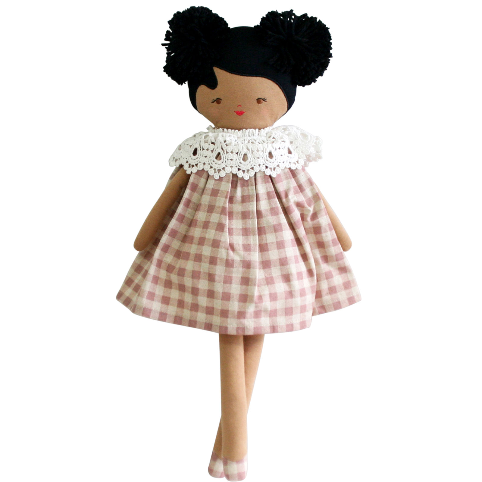 Aggie Doll 45cm Rose Check by Alimrose
