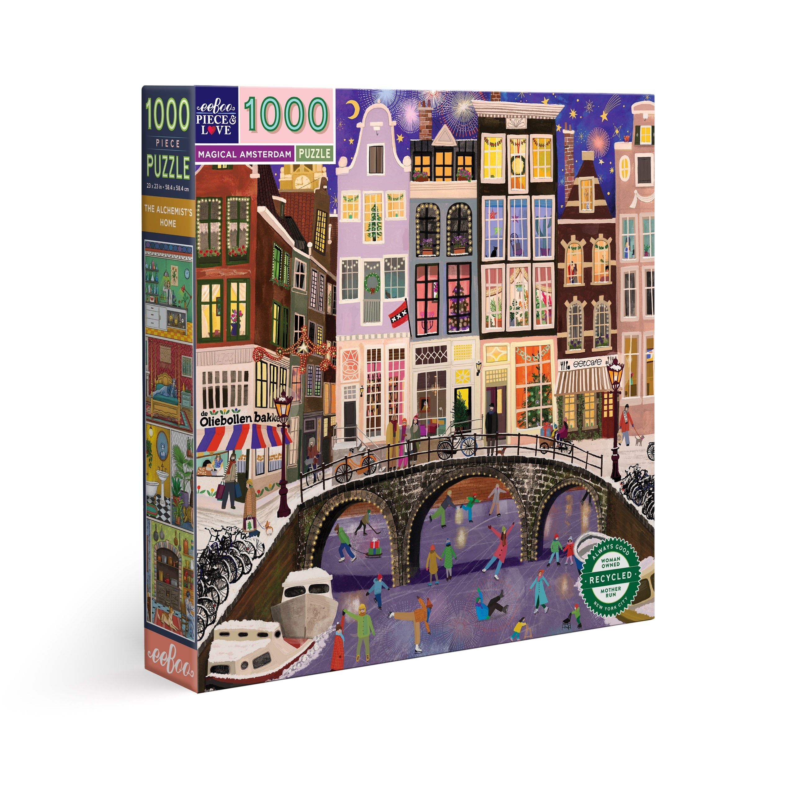 Magical Amsterdam 1000 Piece Jigsaw Puzzle by eeboo ~ Artist Anisa Makhoul