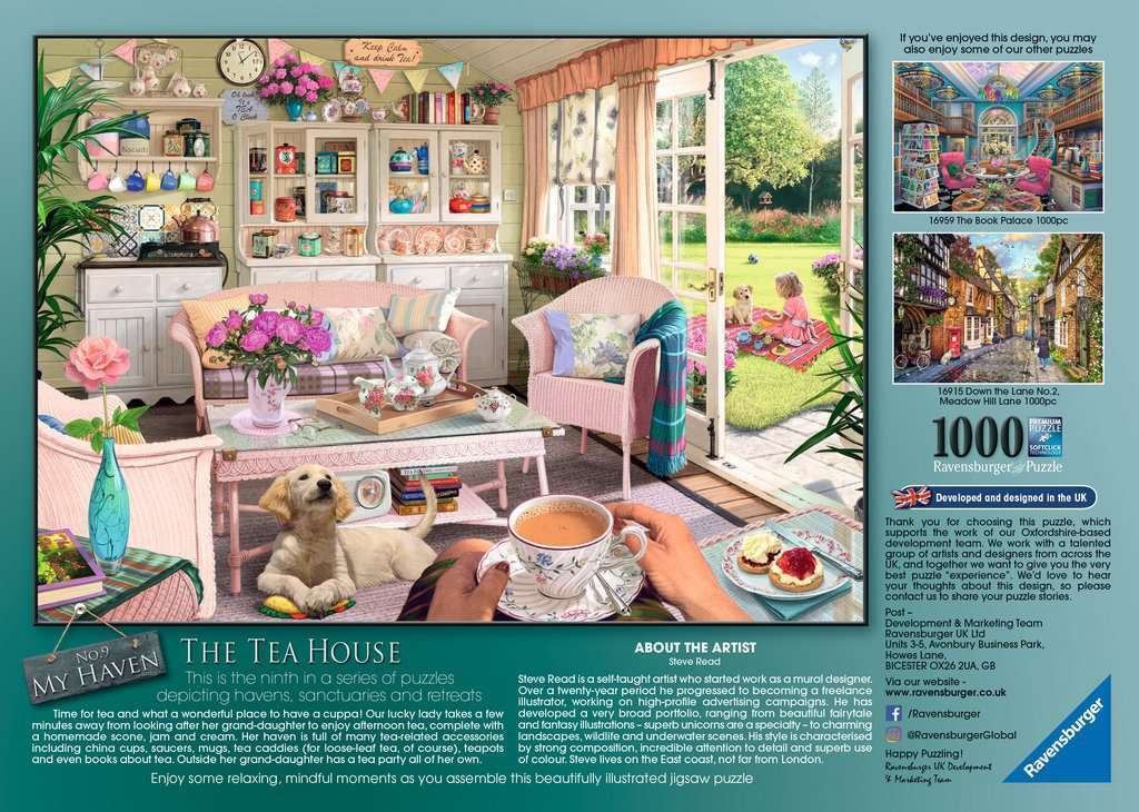 My Haven No 9 The Tea Shed Puzzle Jigsaw Puzzle 1000pc Ravensburger