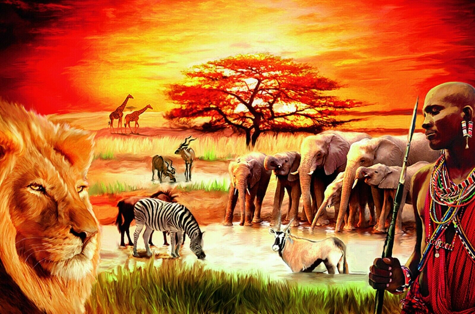Ravensburger - Proud Massai Savannah 3000pc Jigsaw Puzzle