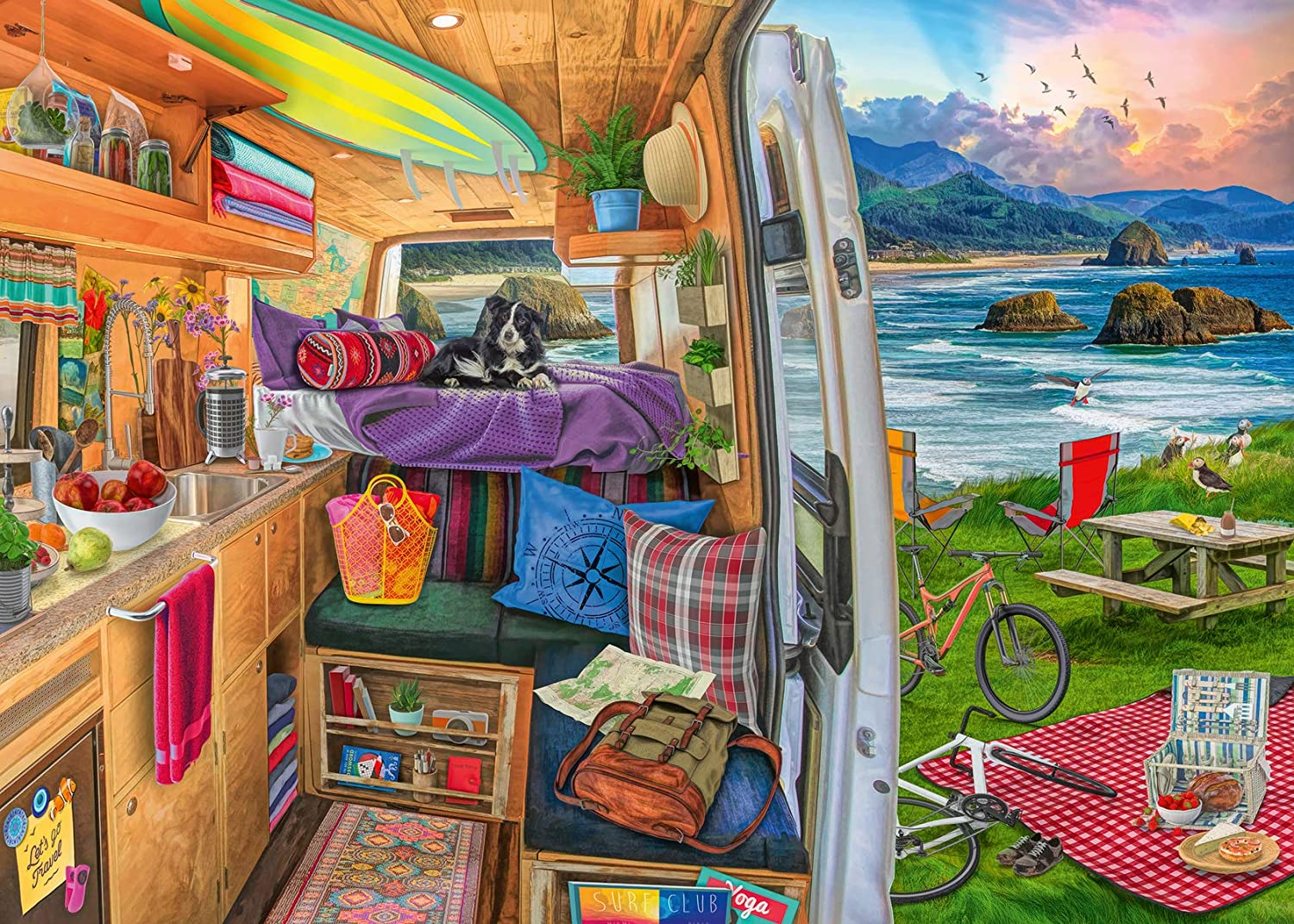Camper Perspective - Rig Views Jigsaw Puzzle 500pc Large Format Ravensburger 