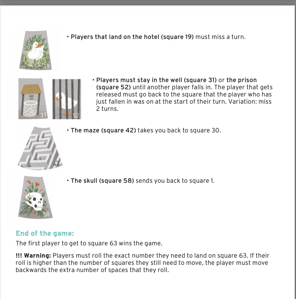  Goose Board Game - by Djeco 5-12 yrs