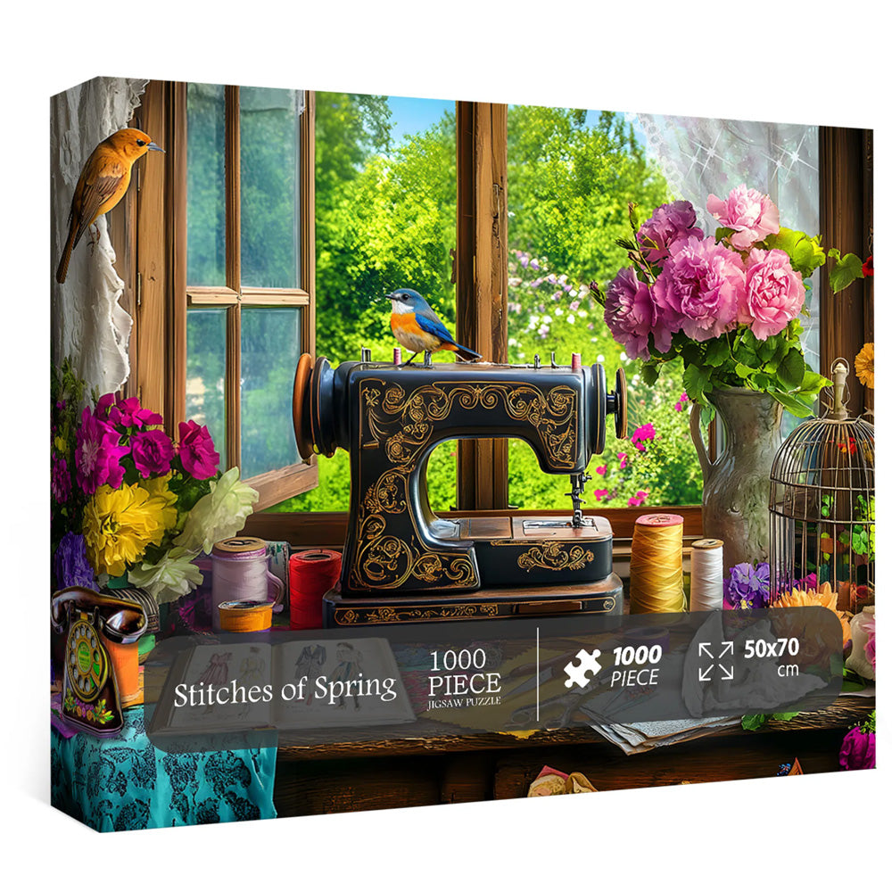 Stitches of Spring Jigsaw Puzzle 1000pc by larkipuzz