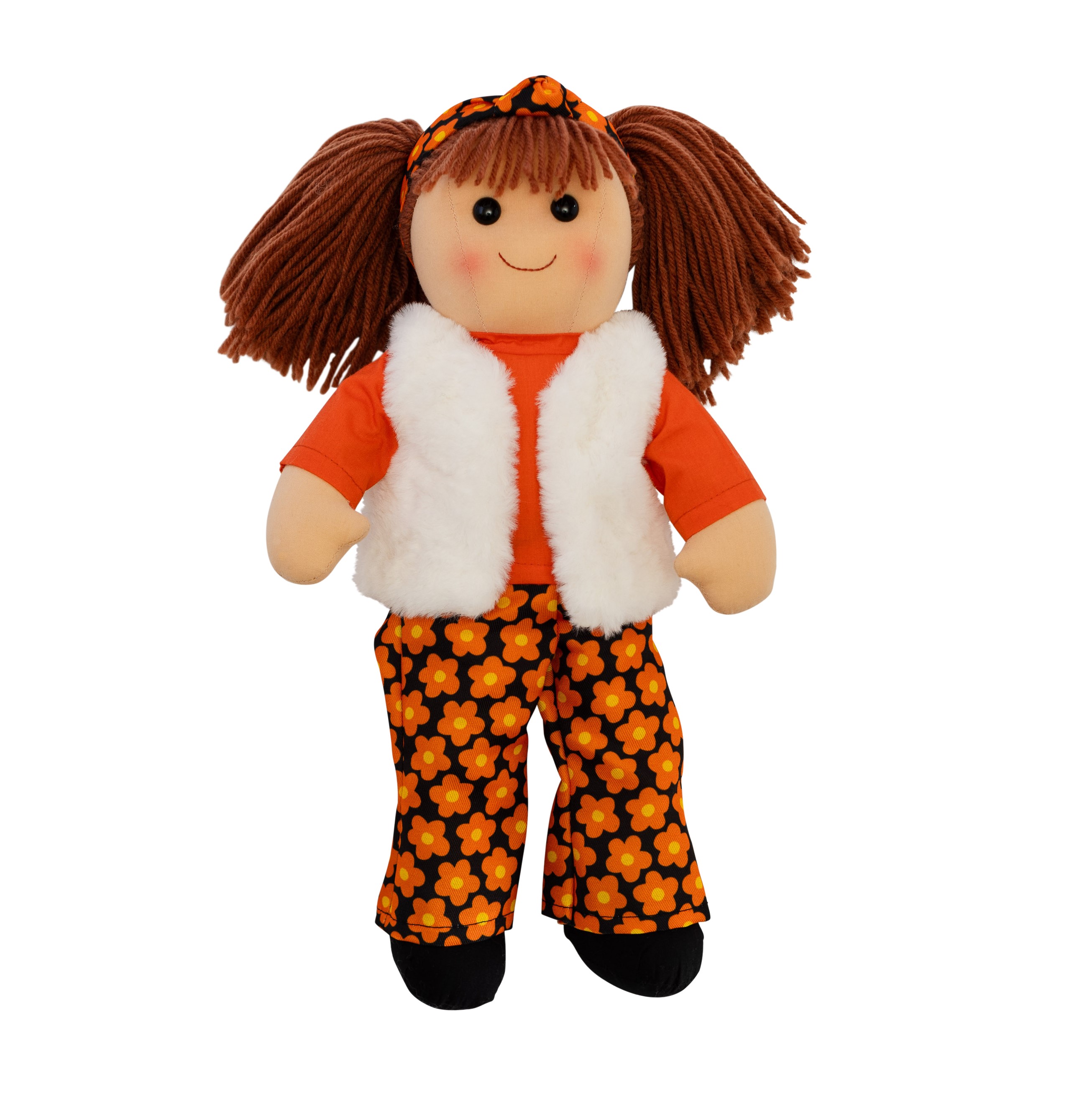 Doll ~ Cleo in a fur jacket and flares ~ Hopscotch Collectibles
