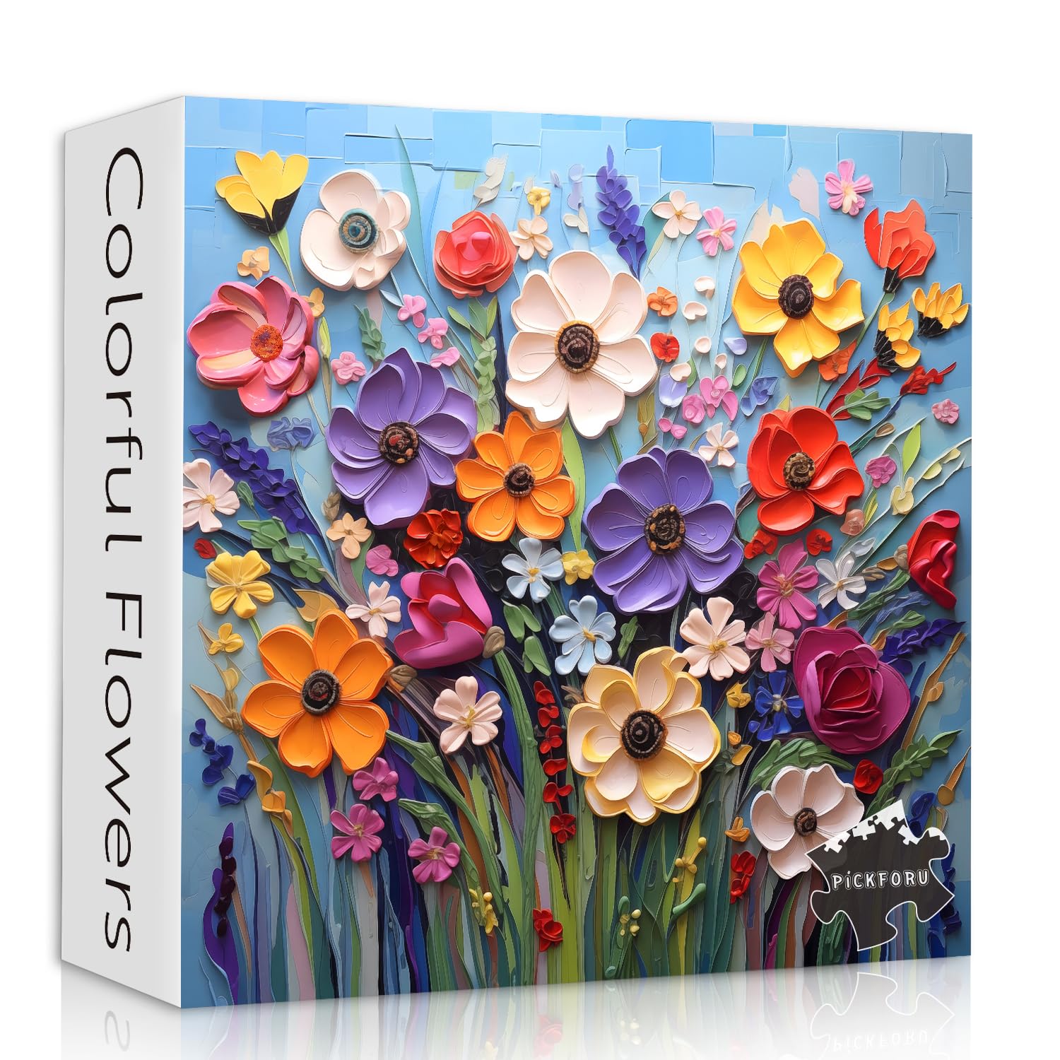Colourful Flowers Jigsaw Puzzle 1000pc by BBoldin