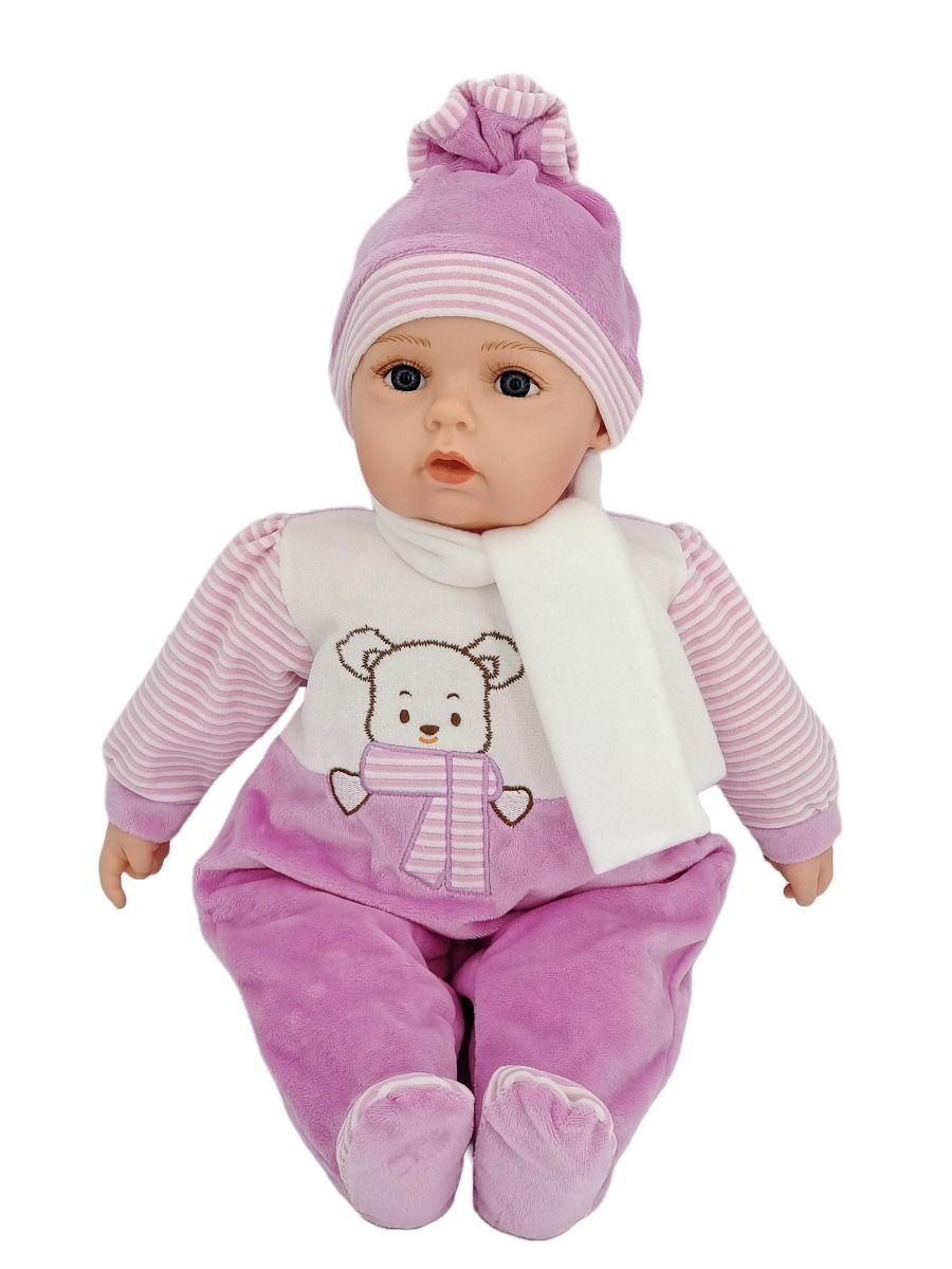 Cotton Candy - Baby Doll Kim - Pink & White Teddy jumpsuit 