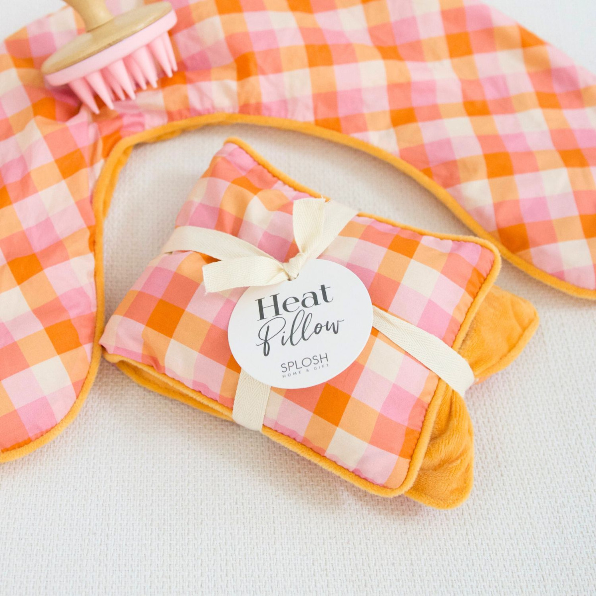 Wellness Plaid Heat Pillow by Splosh